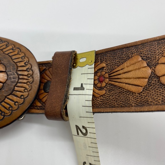 Boho Western Leather Belt - Picture 4 of 5